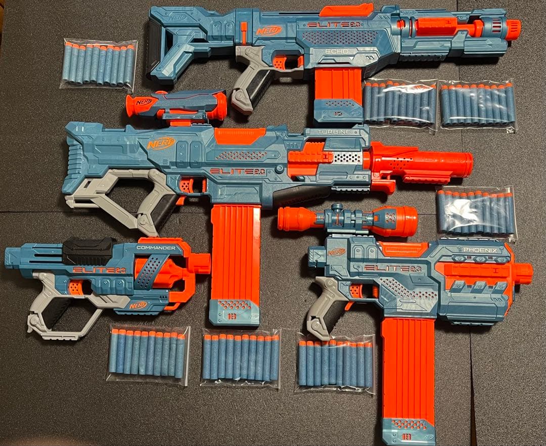 ナーフ エリート2.0 タービン &フェニックス &エコー &コマンダー セット