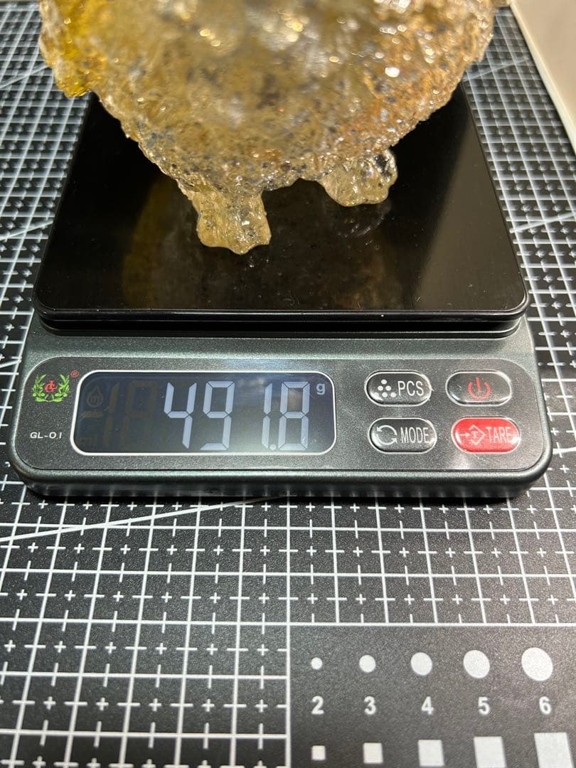 オルゴナイト フクロウ 白蛇の抜け殻 開運 金運 魔除け 家内安全