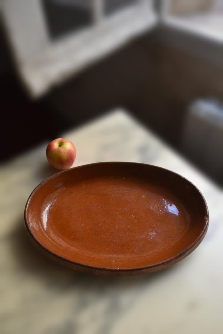 フランス19世紀　オーバルグラタン皿　古道具坂田　西洋民藝　アンティーク