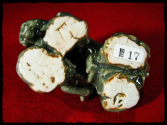 むしむし！清水公照 青磁 泥仏 一点もの 干支 羊 未 直筆題字 b584