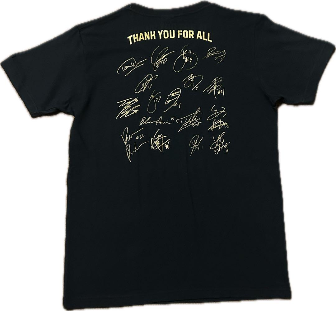 栃木サンブレックス　B1リーグ初代優勝　全選手サインTシャツ　M