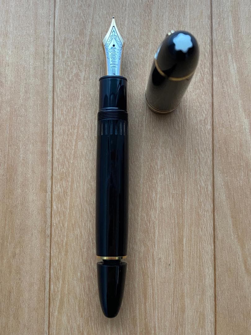 美品 モンブラン マイスターシュテュック 149 万年筆 エボナイト 14C細字