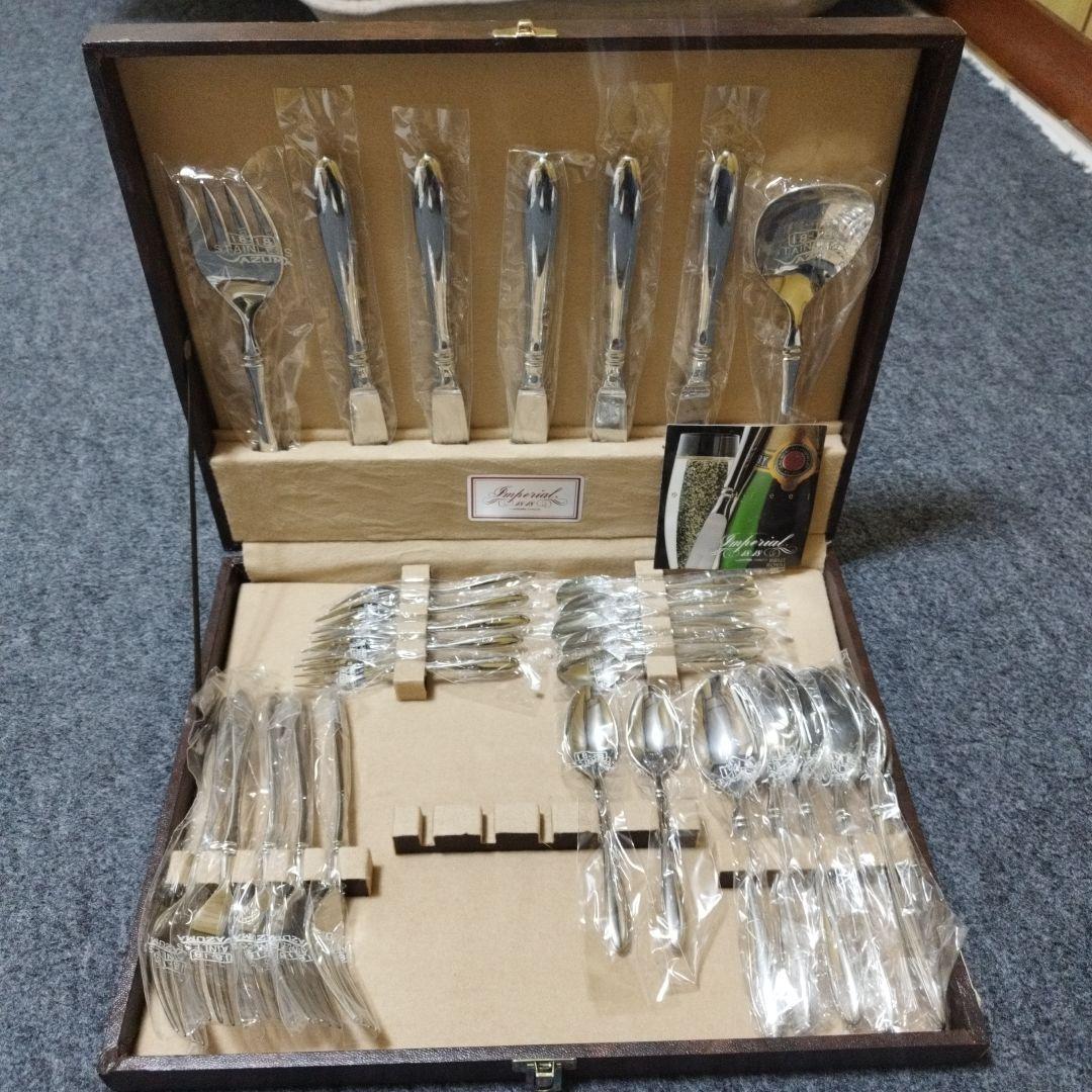 アヅマ　インペリアル18-18ステンレス スプーンフォークナイフセット計29本