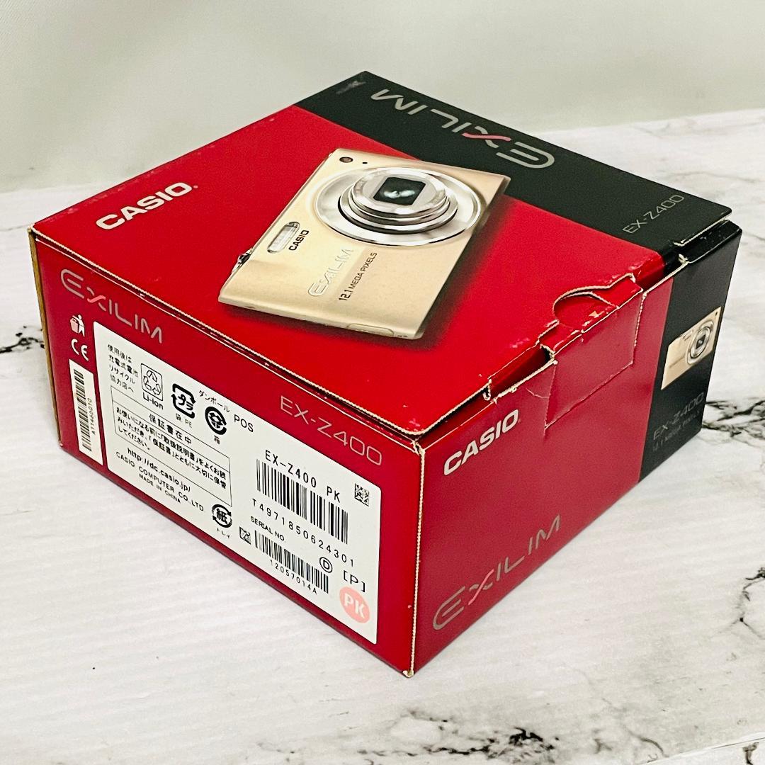 【美品】CASIO EXILIM EX-Z400 ピンク 一式セット 新品SD付
