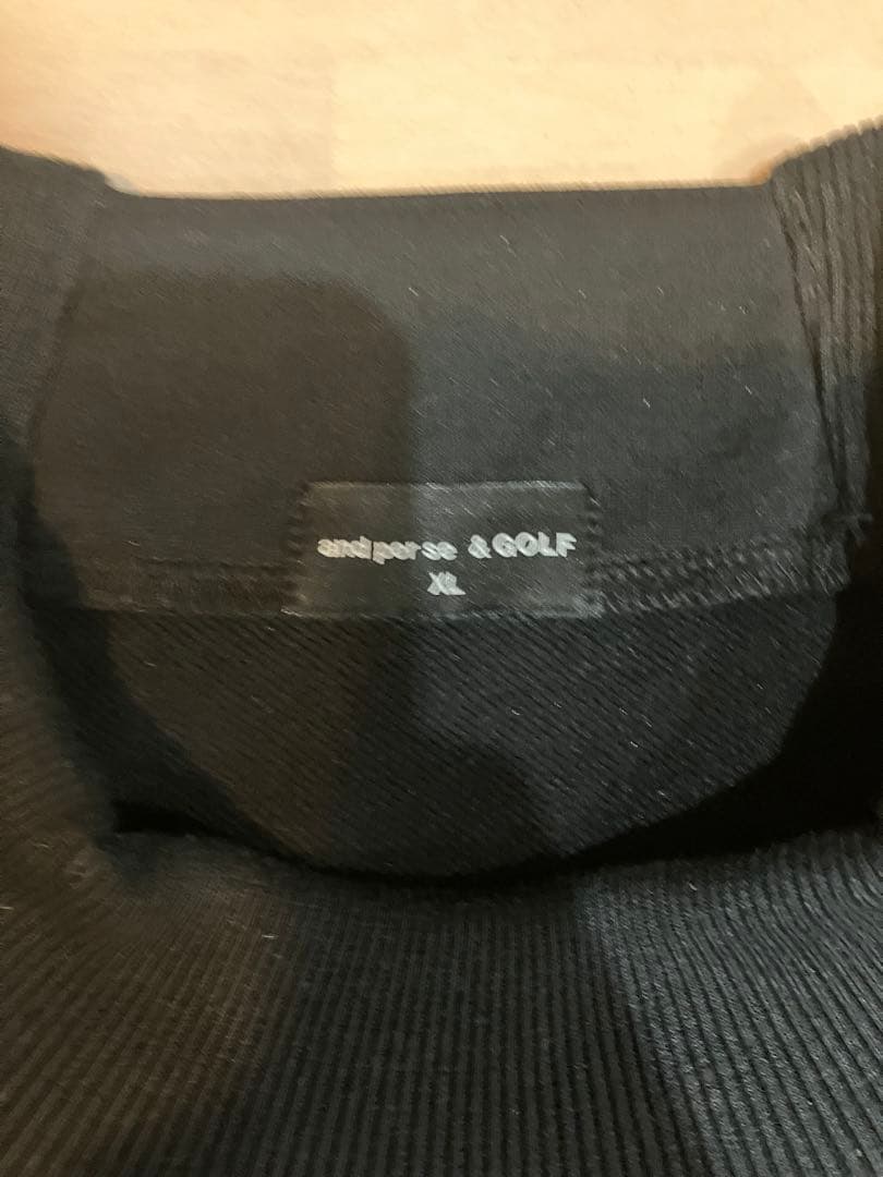 ☆美品☆and per se &GOLF リブネックプルオーバー XL