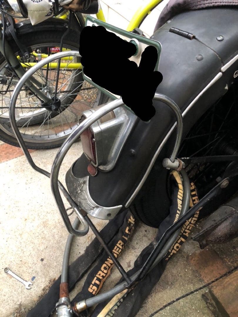 ヴィンテージハーレー　ナックルヘッド パンヘッド　リアバンパー