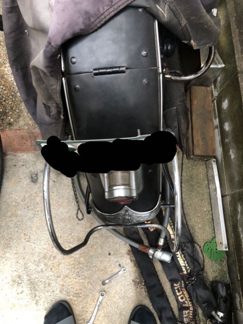 ヴィンテージハーレー　ナックルヘッド パンヘッド　リアバンパー