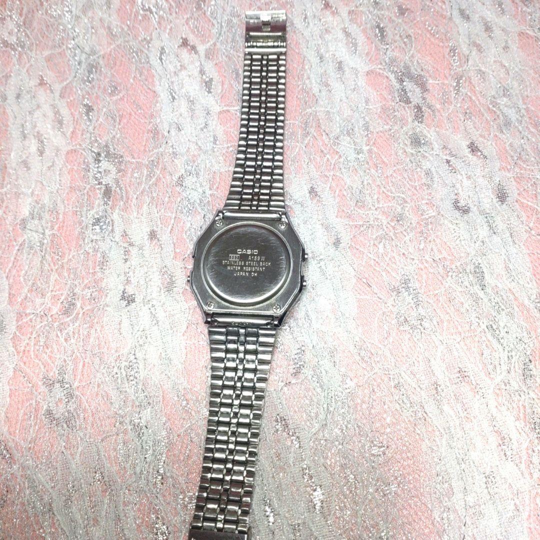 ✨美品✨CASIO✨チープカシオ A159W　天然ダイヤ付きメンズ腕時計