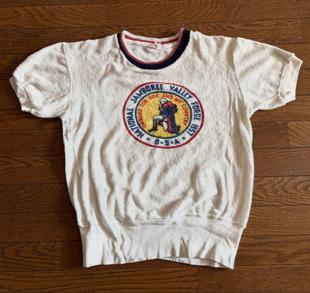 50s USA製 BSA ボーイスカウト ビンテージ 半袖スウェット トレーナー