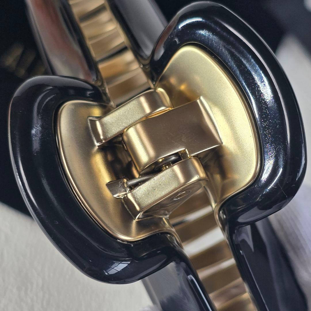 【新品級✨】アレクサンドル ドゥ パリ パール ヘアクリップ　L 人気の黒