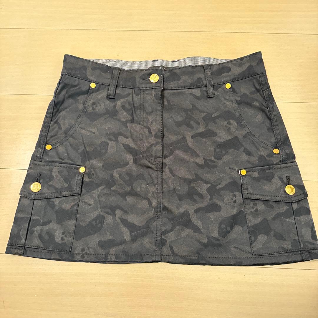 MARK & LONA カモフラージュ柄 スカート 黒