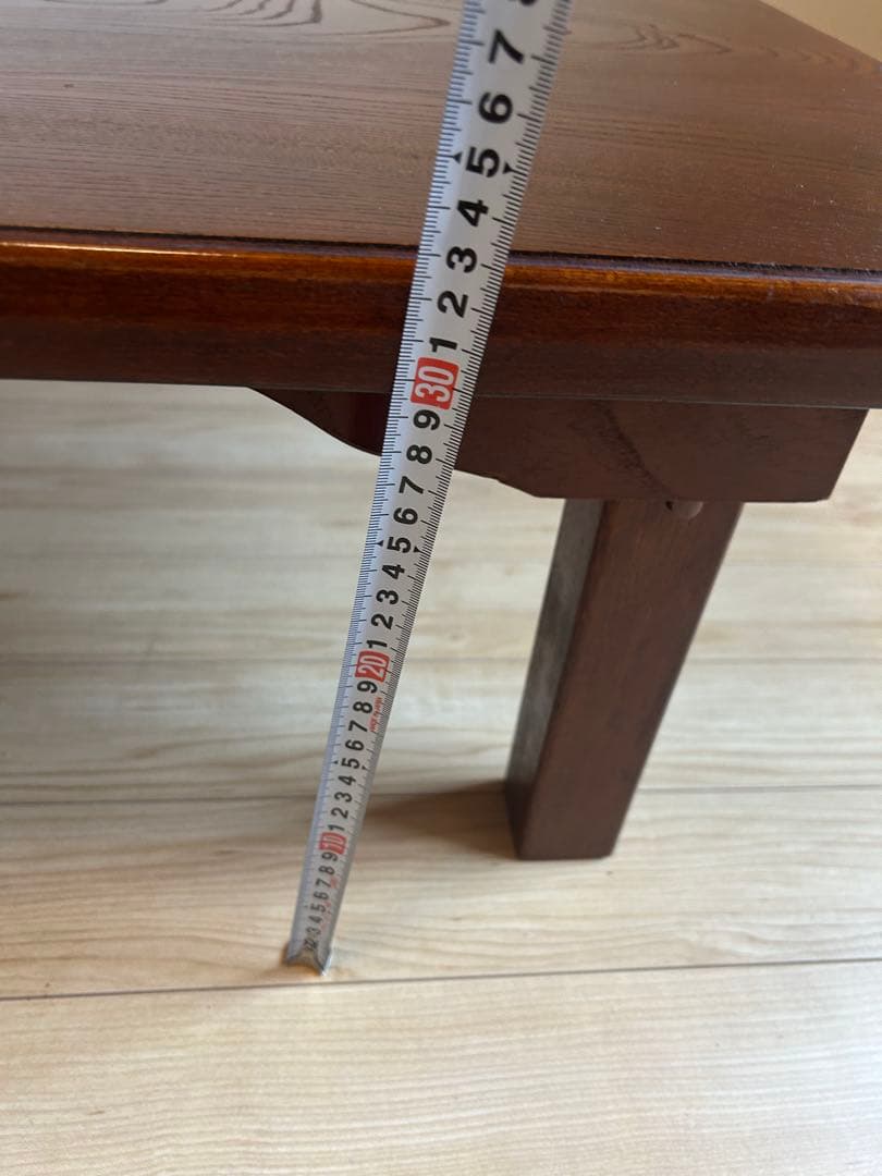 ひ*こ様 昭和レトロ 折りたたみ式座卓 天然木化粧合板