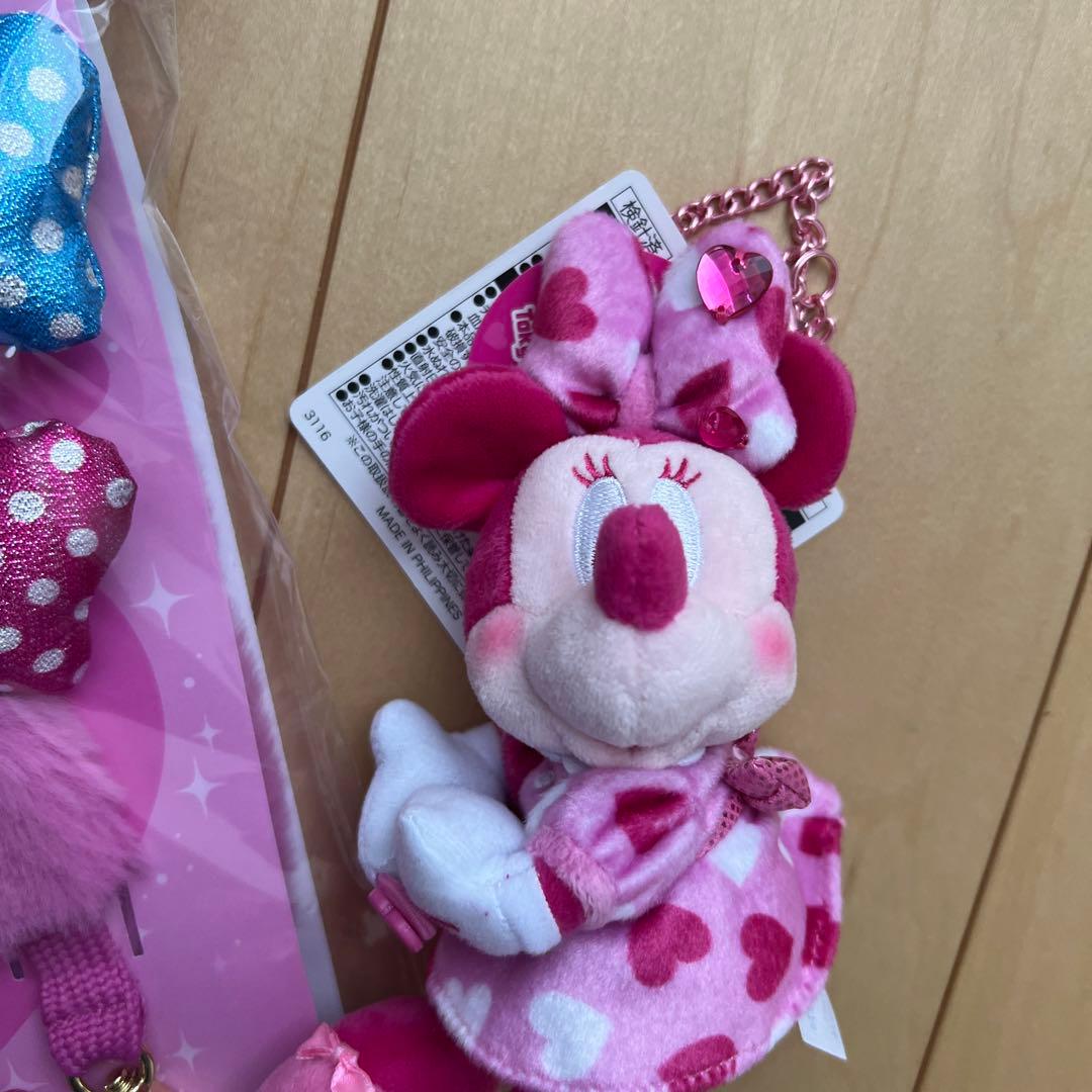 ディズニー　ミニー　パルパル　スマホアクセサリー　ぬいぐるみチャーム