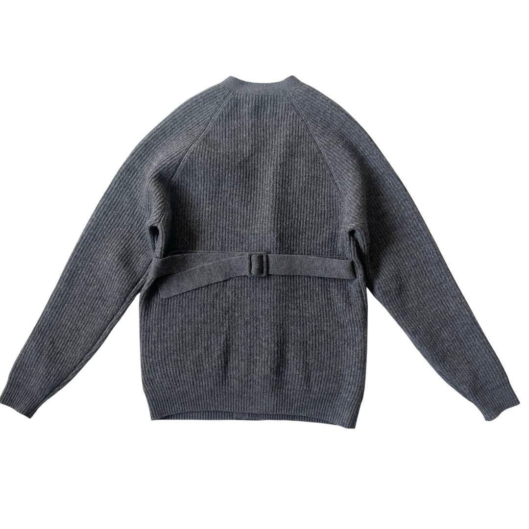 オーラリー リブニットカーディガン ベルト メリノウール 定価5.5万 2023