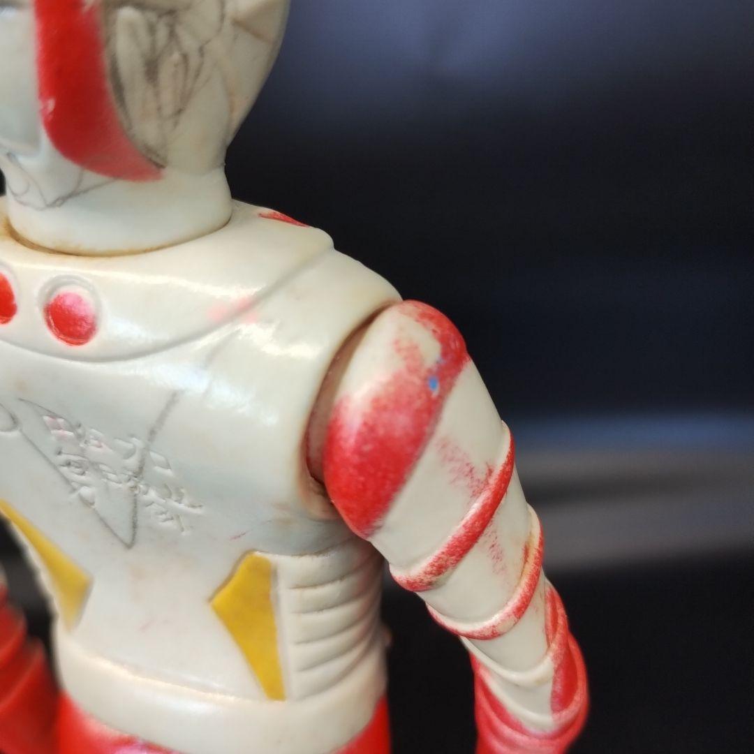 万創　ジャンボーグエース　当時物　美品　昭和レトロソフビ 希少　約20cm