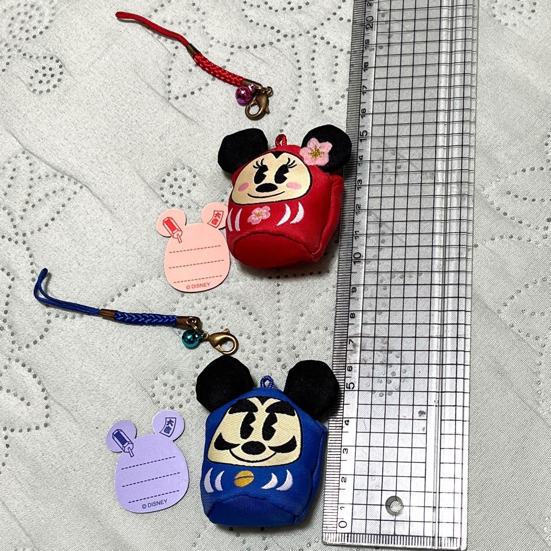 ミッキー&ミニー(根付け)ディズニーリゾート 15点 おまけストラップセット1点