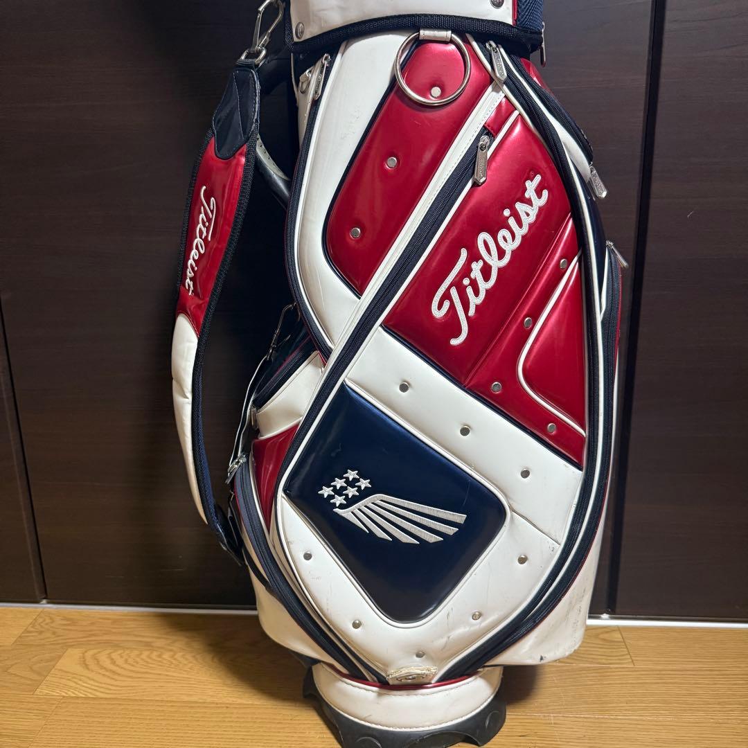 Titleist キャディバッグ ゴルフバッグ 赤・白・青