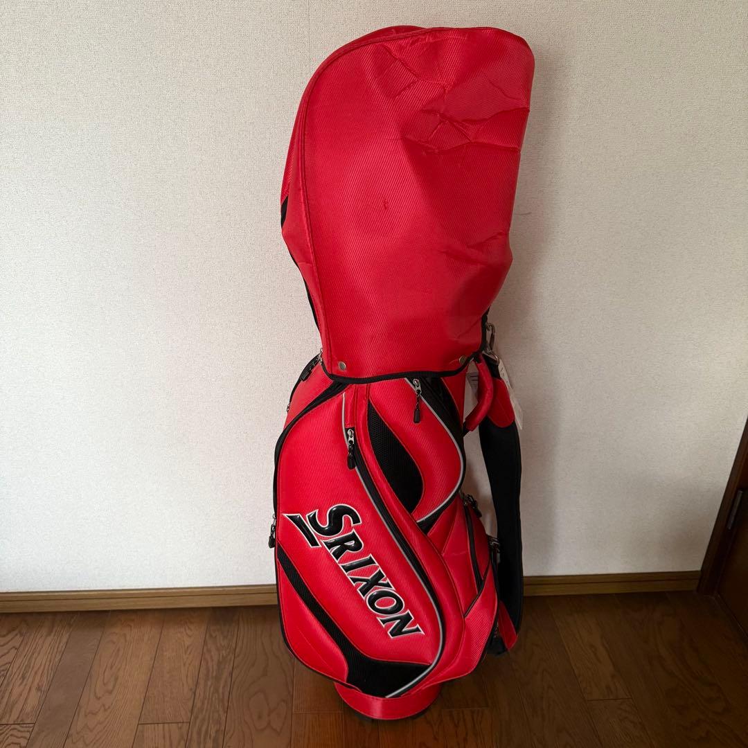 【未使用•長期保管】スリクソン Srixon キャディバッグ 赤