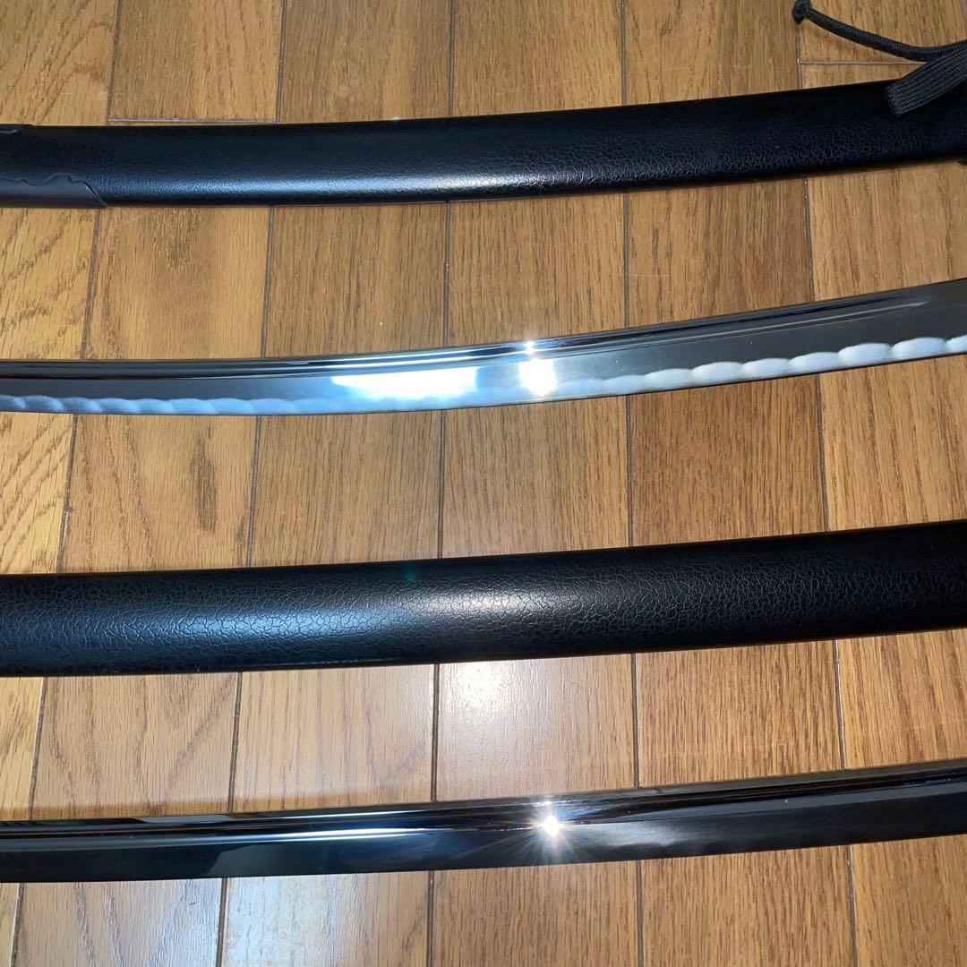 ユ*ン様 武蔵拵 模造刀 大小セット 二十四代藤原兼房作 刀袋・台座付