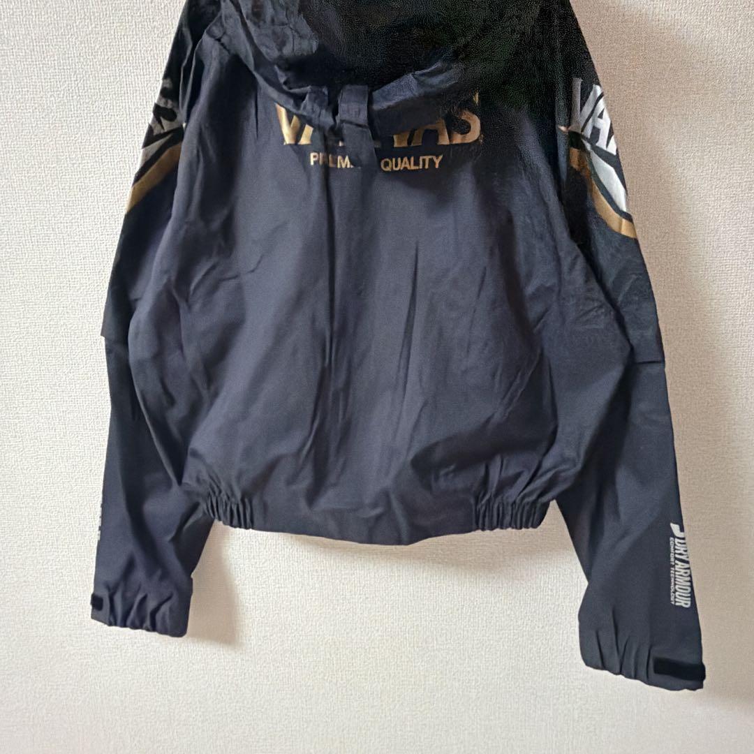 【VARIVAS 】バリバス　ドライアーマー　フード付きレインウェア　釣具　黒M