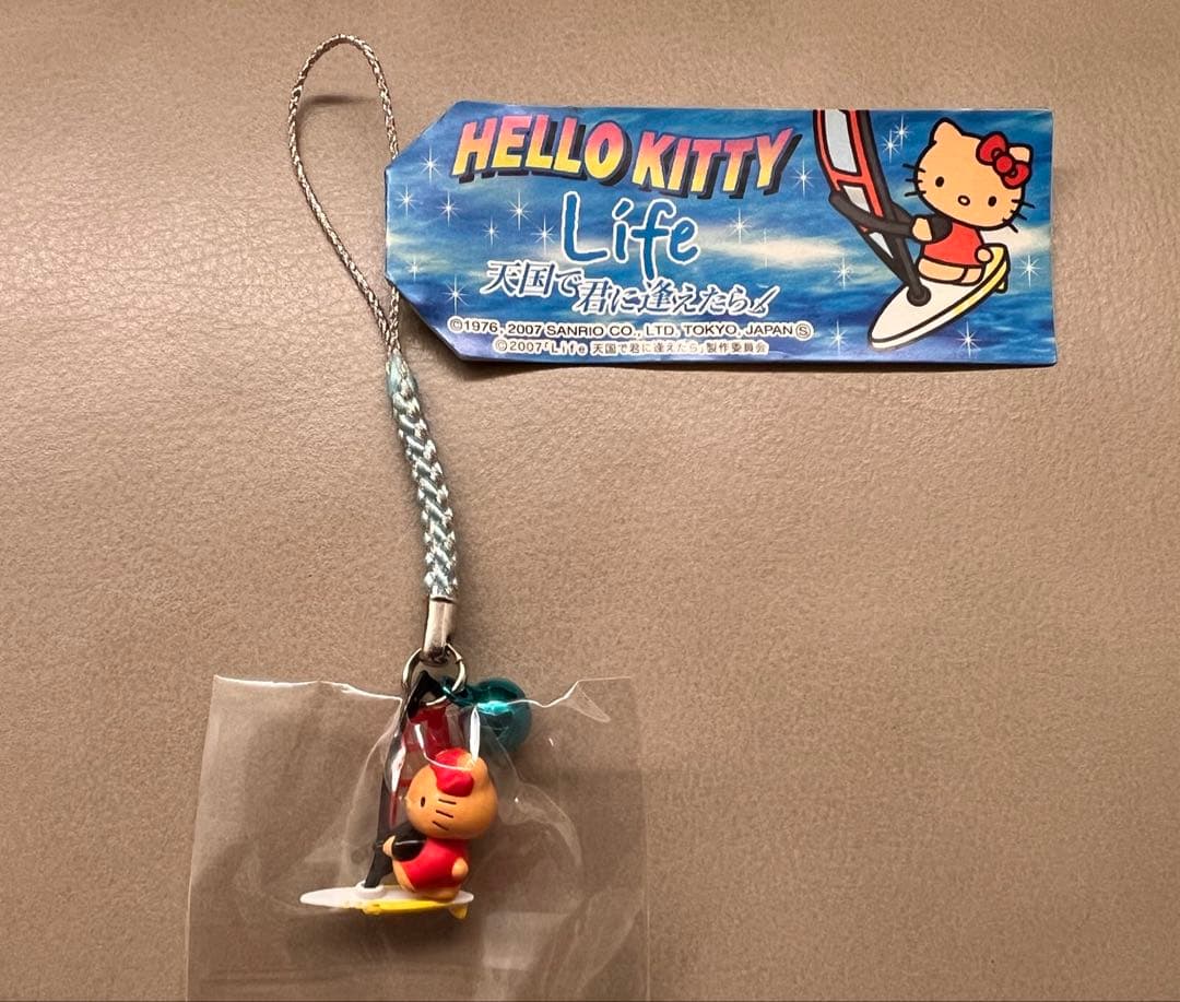 本日限定お値下げ【ご当地キティ】Life天国で君に逢えたら　根付け　ストラップ