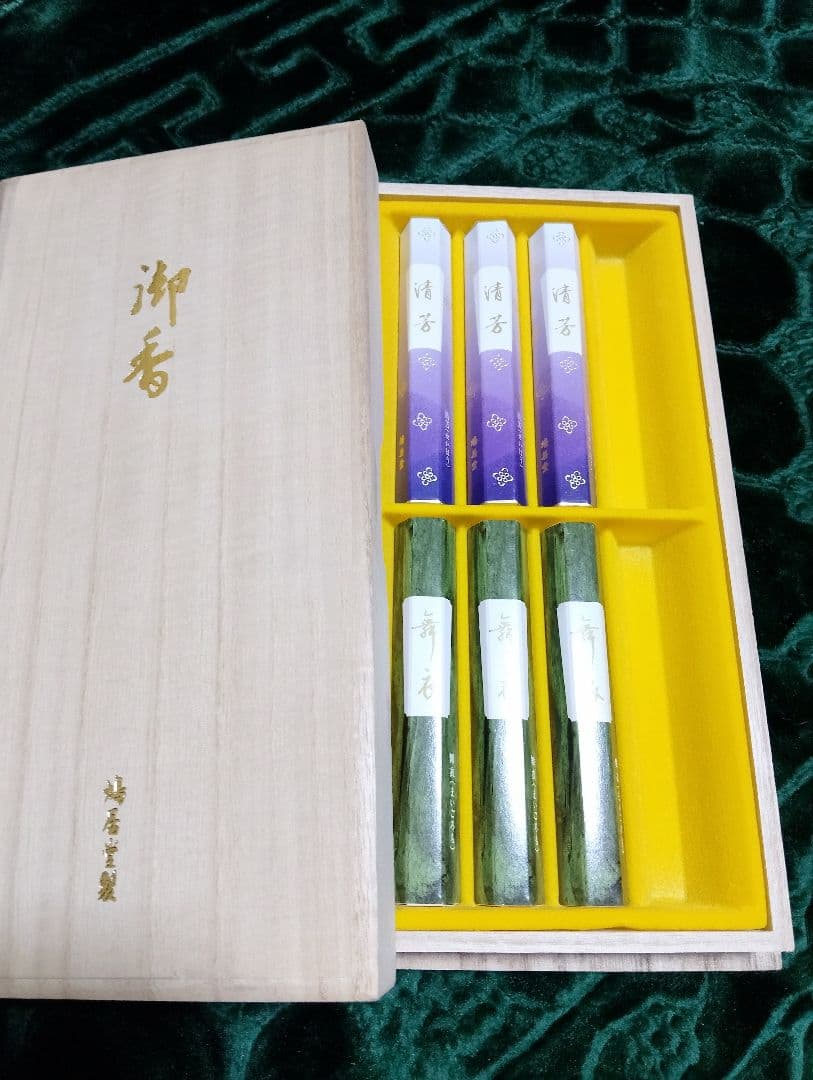 高級お香　鳩居堂　清芳・舞衣２本欠け