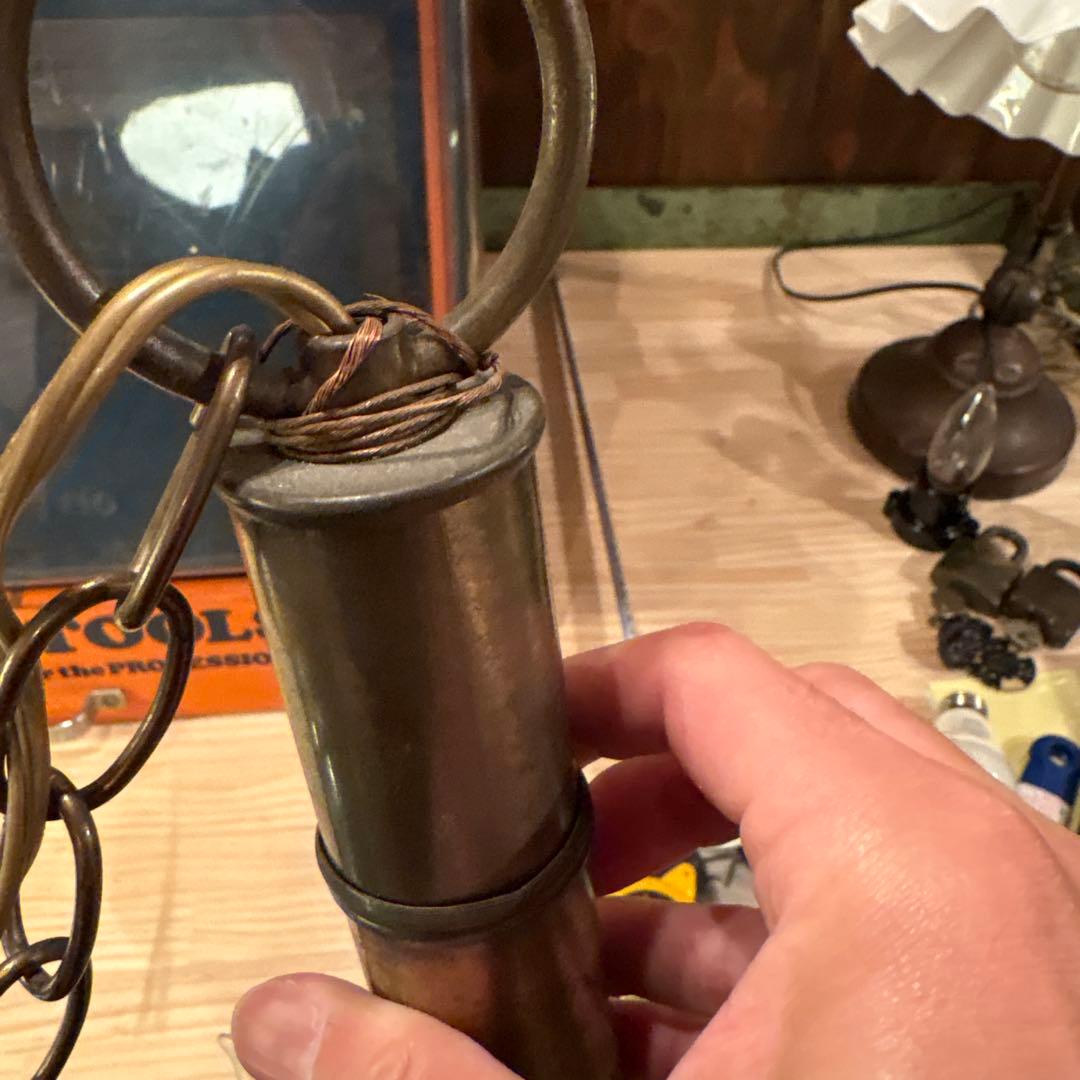 ヴィンテージ 6灯ペンダントライト アンティーク　ミッドセンチュリー