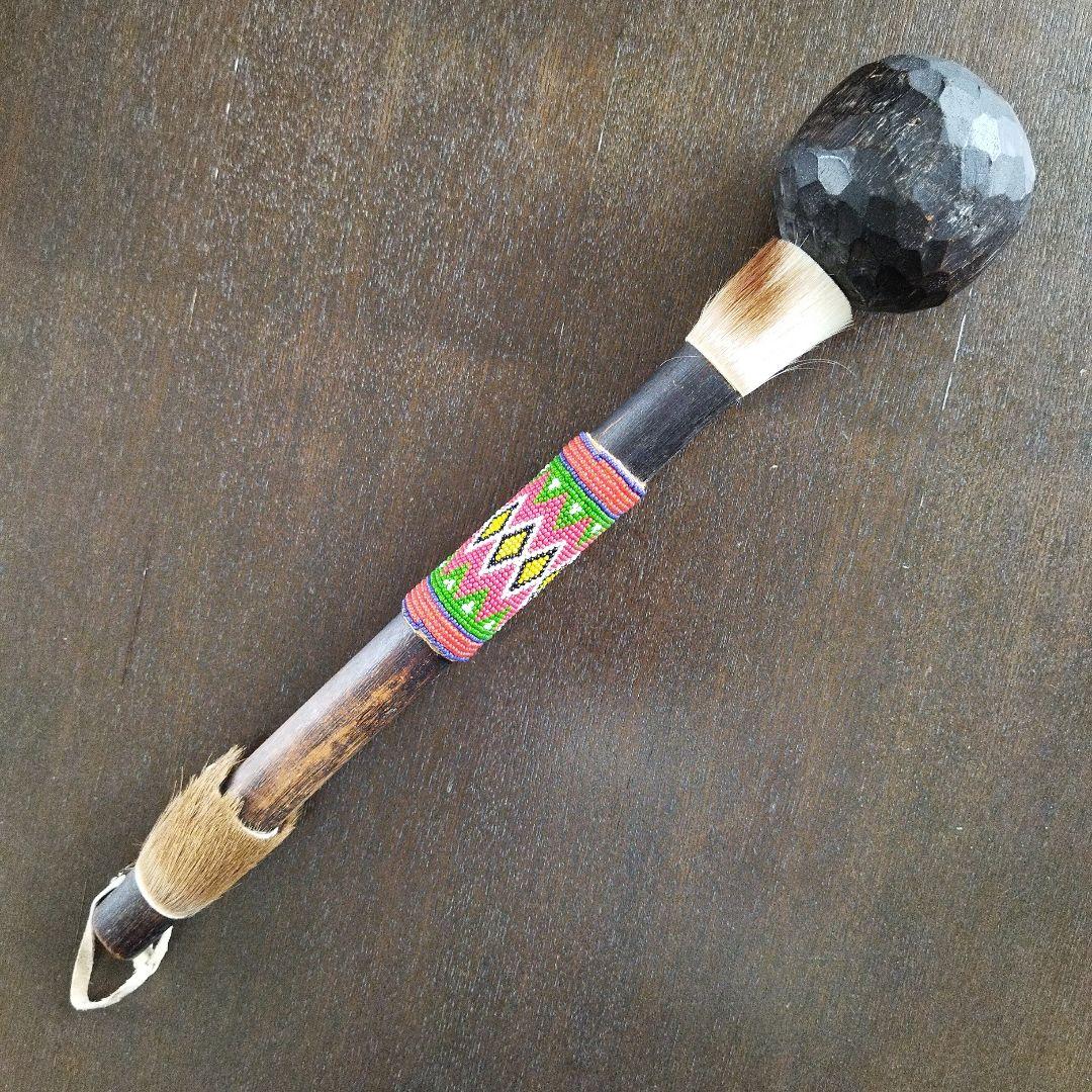 アフリカおみやげ こん棒 アフリカ民芸品、工芸品 ※値下げ不可