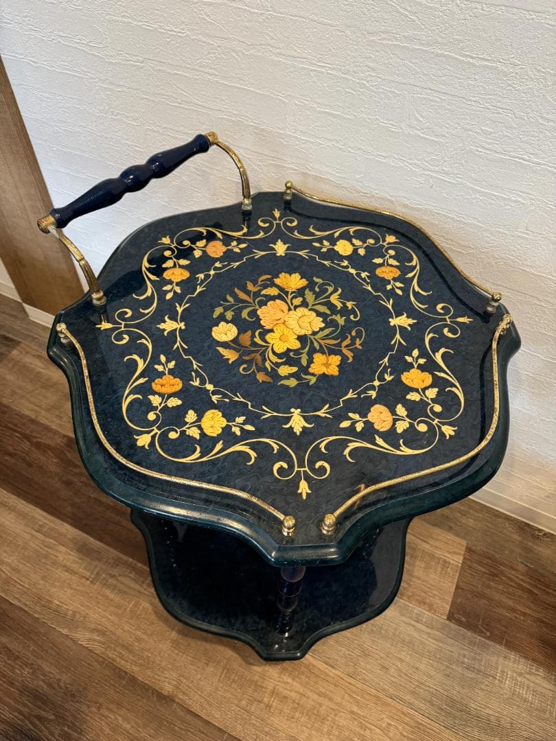 アンティーク風 ワインカート キッチンワゴン