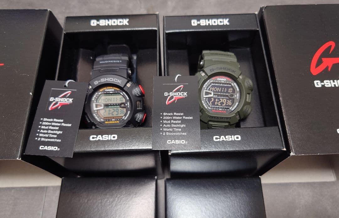 溺*魚様 未使用 G-SHOCK MUDMAN G-9000-1VDR & 3V