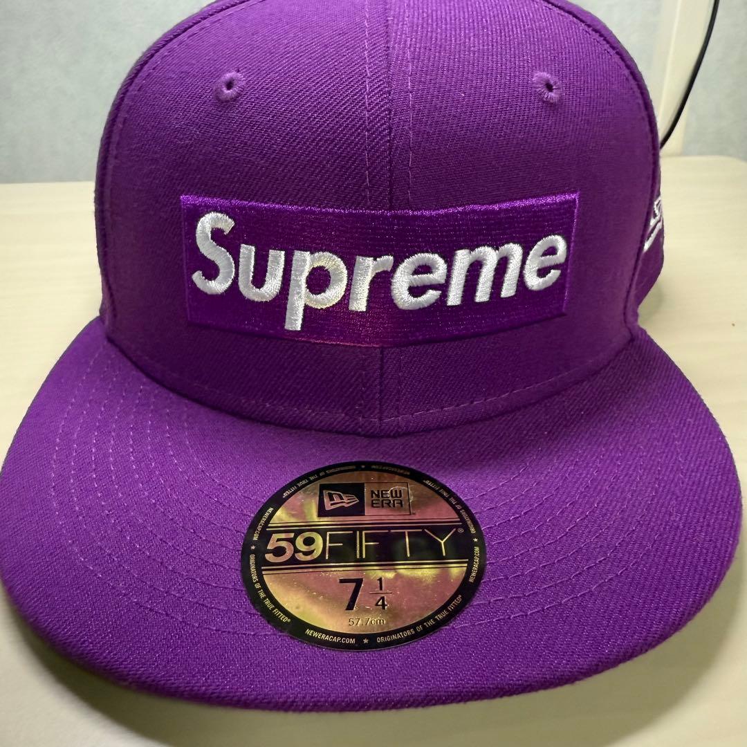 Supreme 59FIFTY 紫色 キャップ 7 1/4 未使用シュプリューム