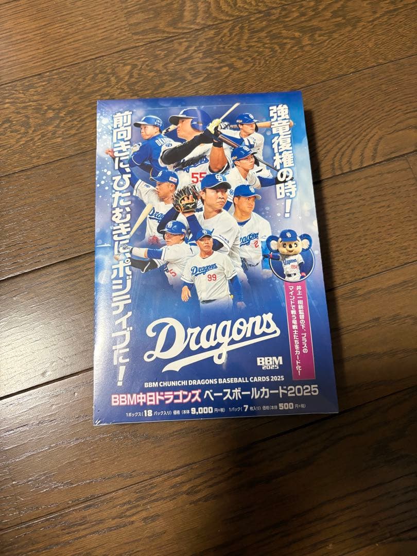 BBM 中日ドラゴンズ ベースボールカード 2025 新品未開封BOX