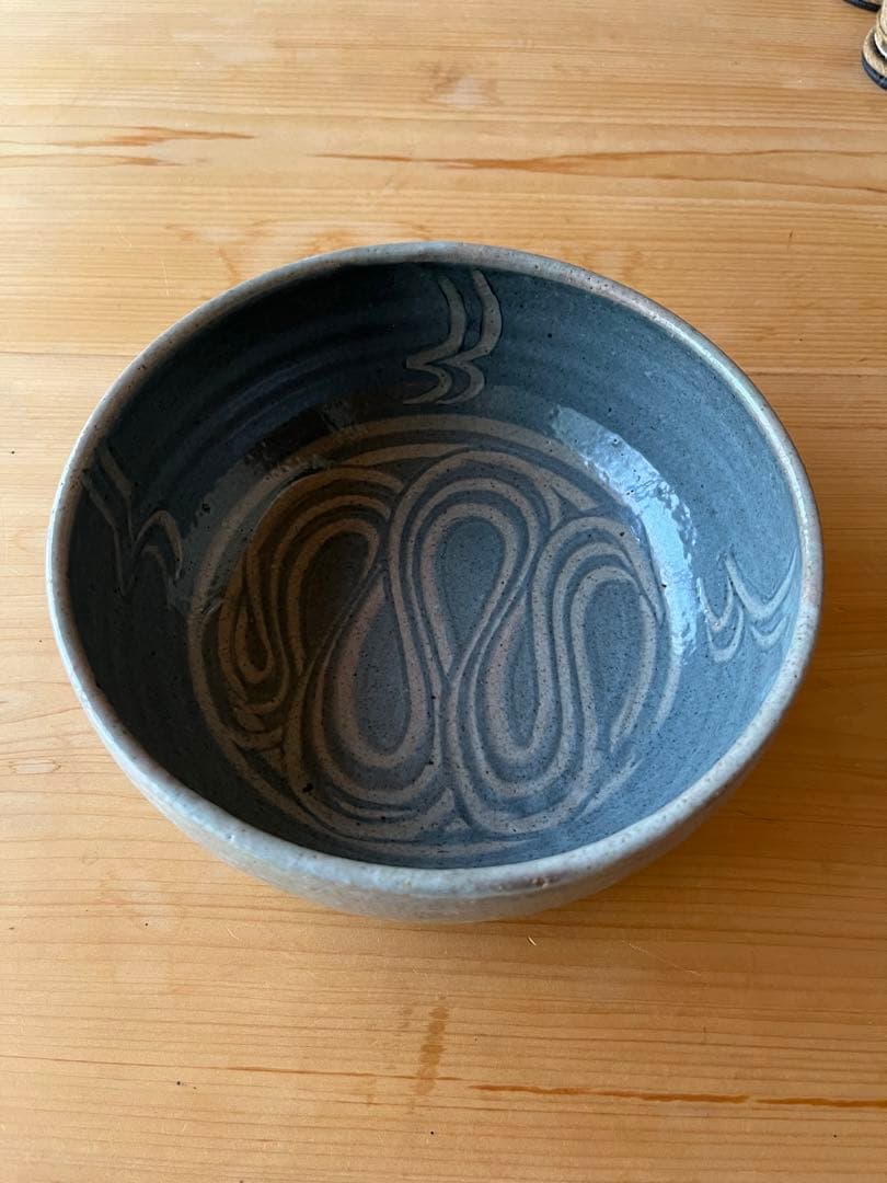 民芸　スリップウエア　現代陶芸　作家物　鉢　エドワードヒューズ