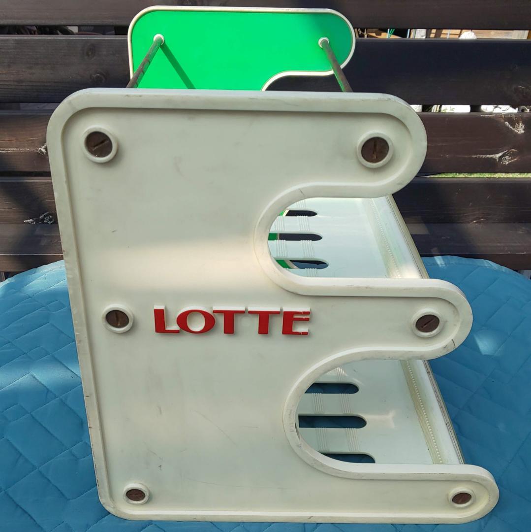 ロッテ　店舗什器　陳列棚　レトロ