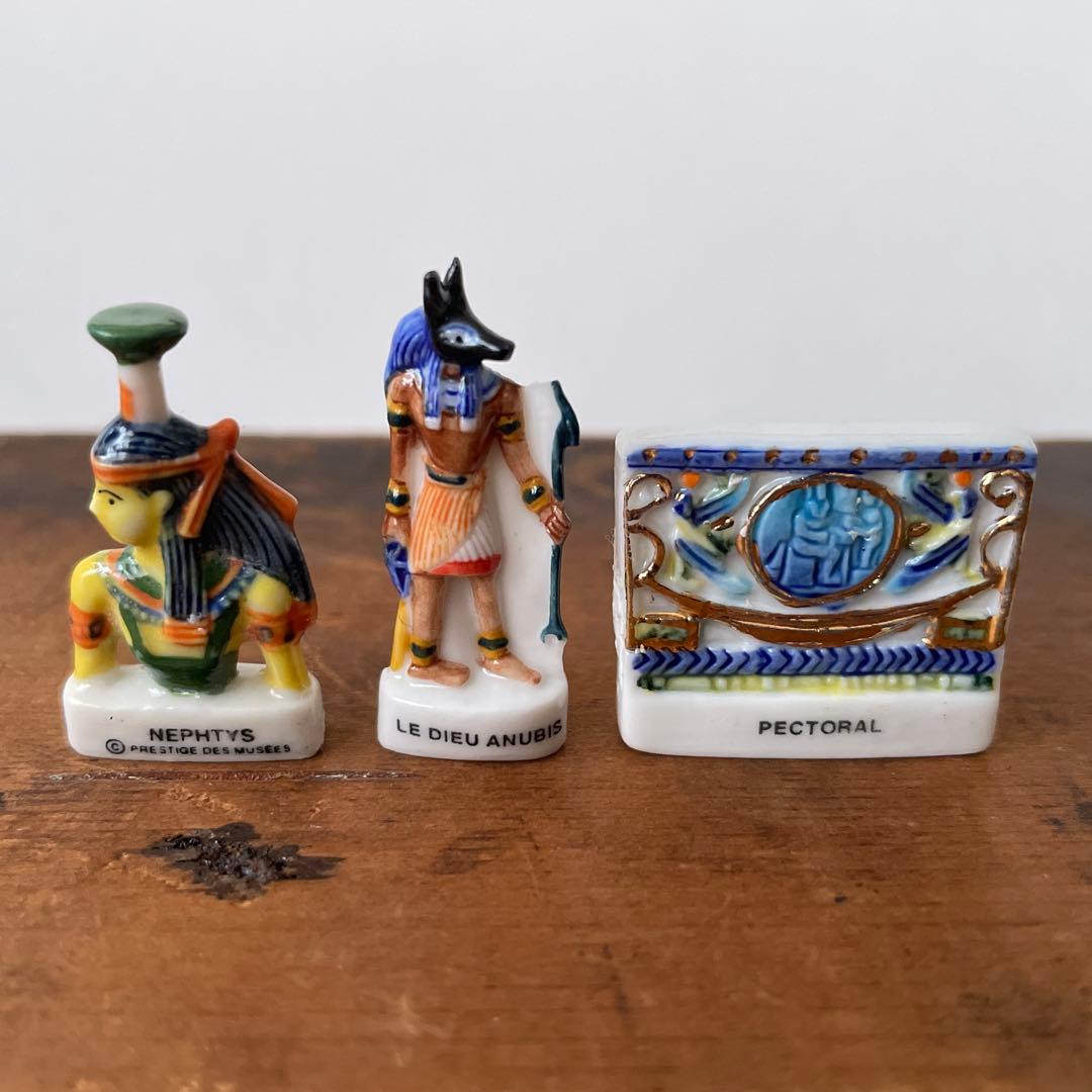ヴィンテージ フランス フェーブ 陶器 エジプト 14個セット 389