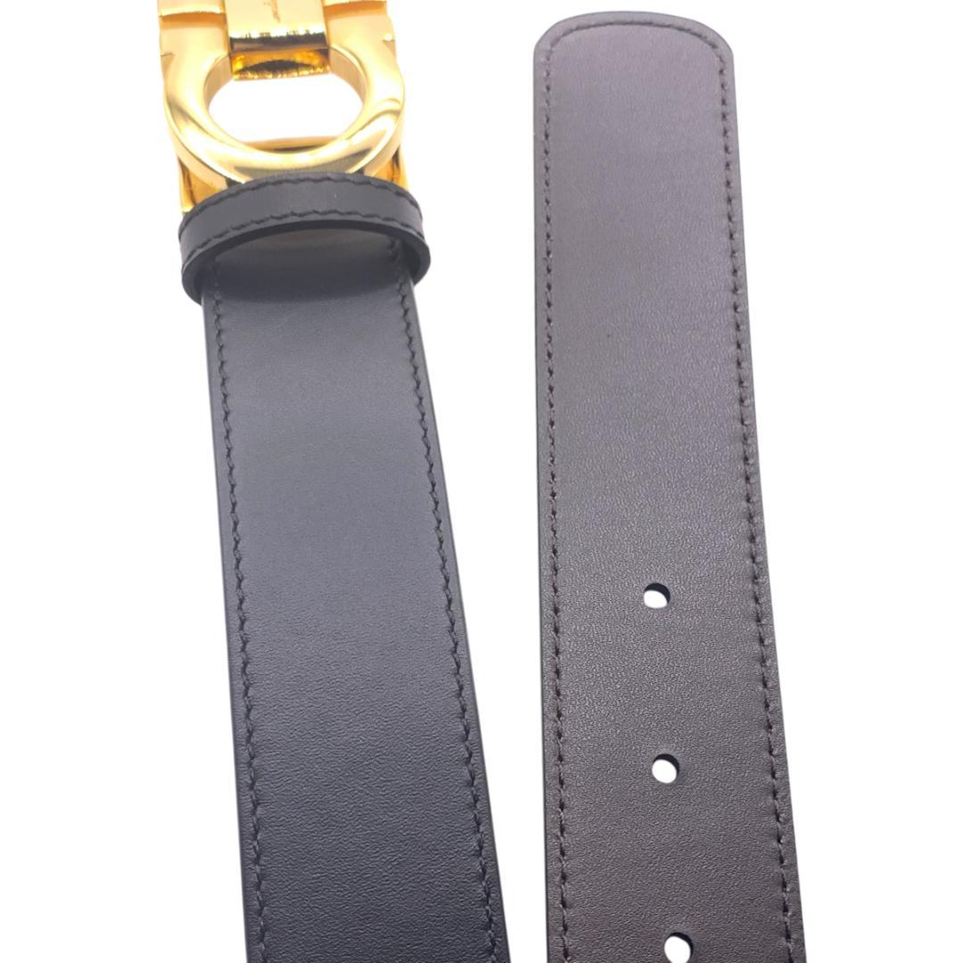 美品Ferragamo フェラガモ　ベルト リバーシブル　調整可 最大120cm