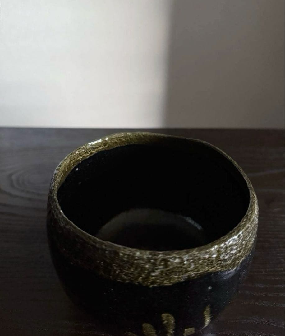 茶道具 黒茶碗 光悦写 雨雲 紫楽造
