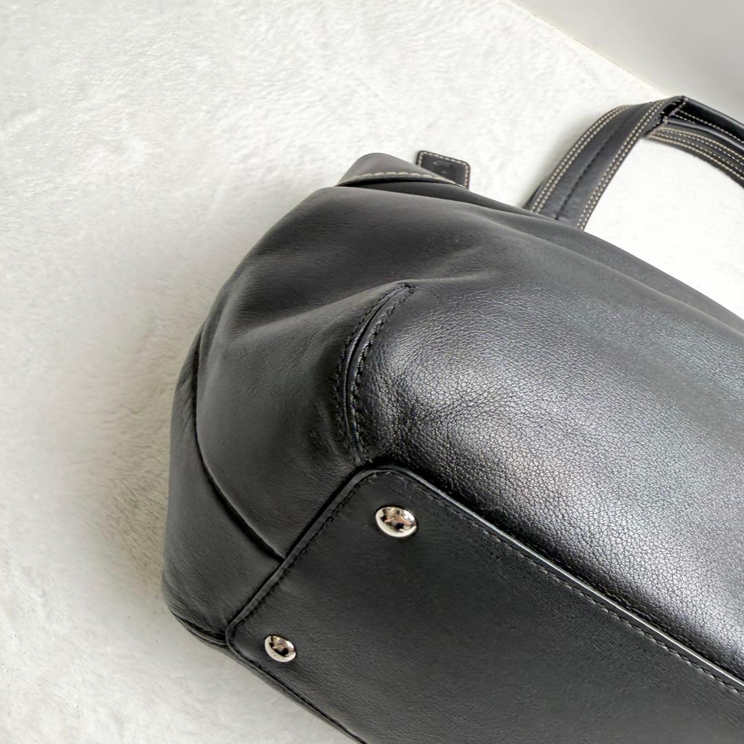 バッグ coach hand bag leather soho black y2k