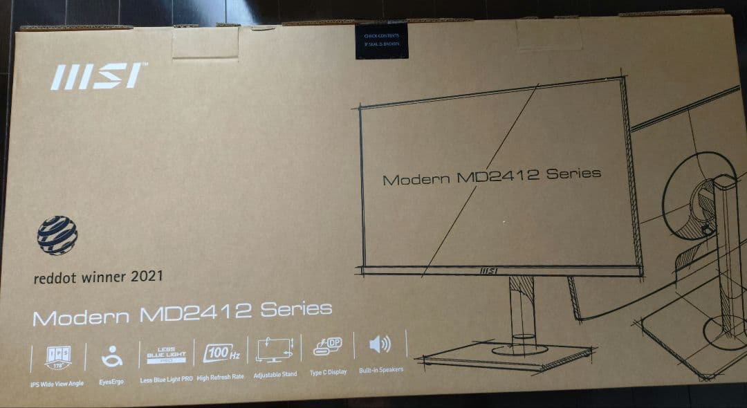 MSI Modern MD2412P ディスプレイ 23.8インチ