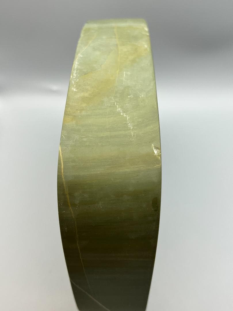 【海】硯　松花江緑石硯 松樹山水画　大硯 錦箱入　中国書道 　約：3.8kg