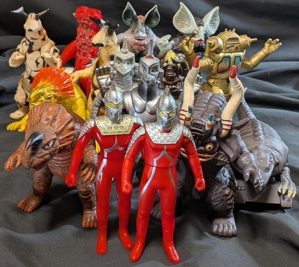 ウルトラセブン＆登場怪獣・宇宙人（バンダイ）ソフビフィギュア15体セット