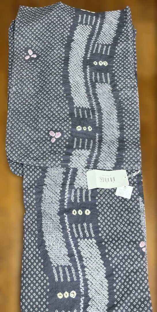 自由区 浴衣 絞り　新品未使用