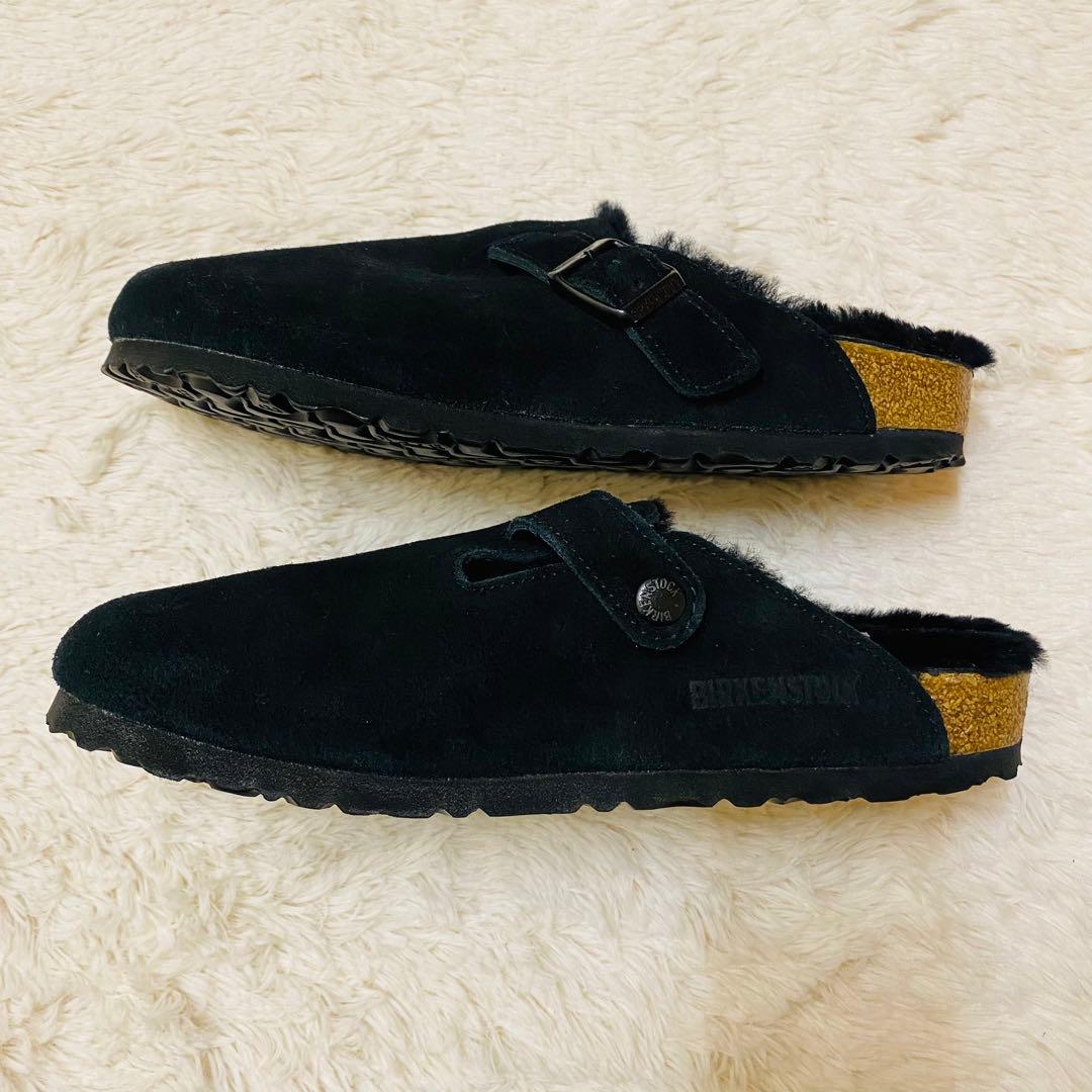 未使用級！BIRKENSTOCK BOSTON VL/Shearling