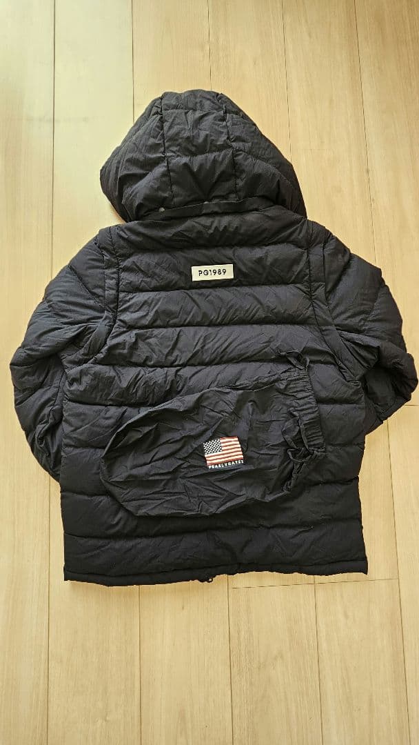 【美品】パーリーゲイツ 2WAYダウンジャケット （M）ネイビー