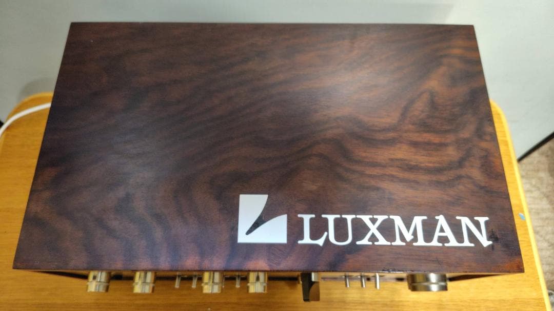 プリメインアンプ LUXMAN L-504 真空管アンプ ウッド仕上げ