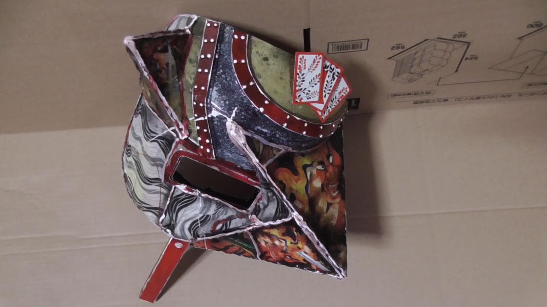 ハンドシールド 溶接面 アーク 和柄 鬼 夏祭り 歌舞伎 勇士 華麗 哀調