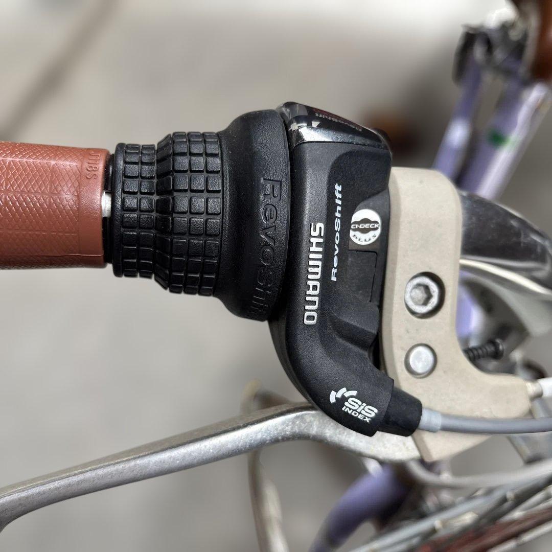 自転車本体 22インチ クロワッサン パープル ホダカ株式会社