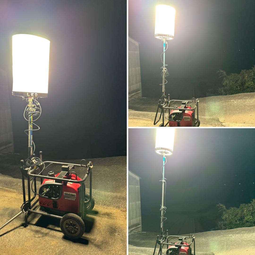 投光器 LED ライト テラスター ミニバルーン インバーター発電機 エンジン