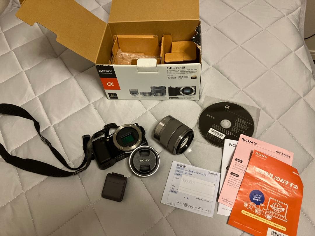 SONY NEX-5 ミラーレス一眼 ダブルレンズキット 欠品あり
