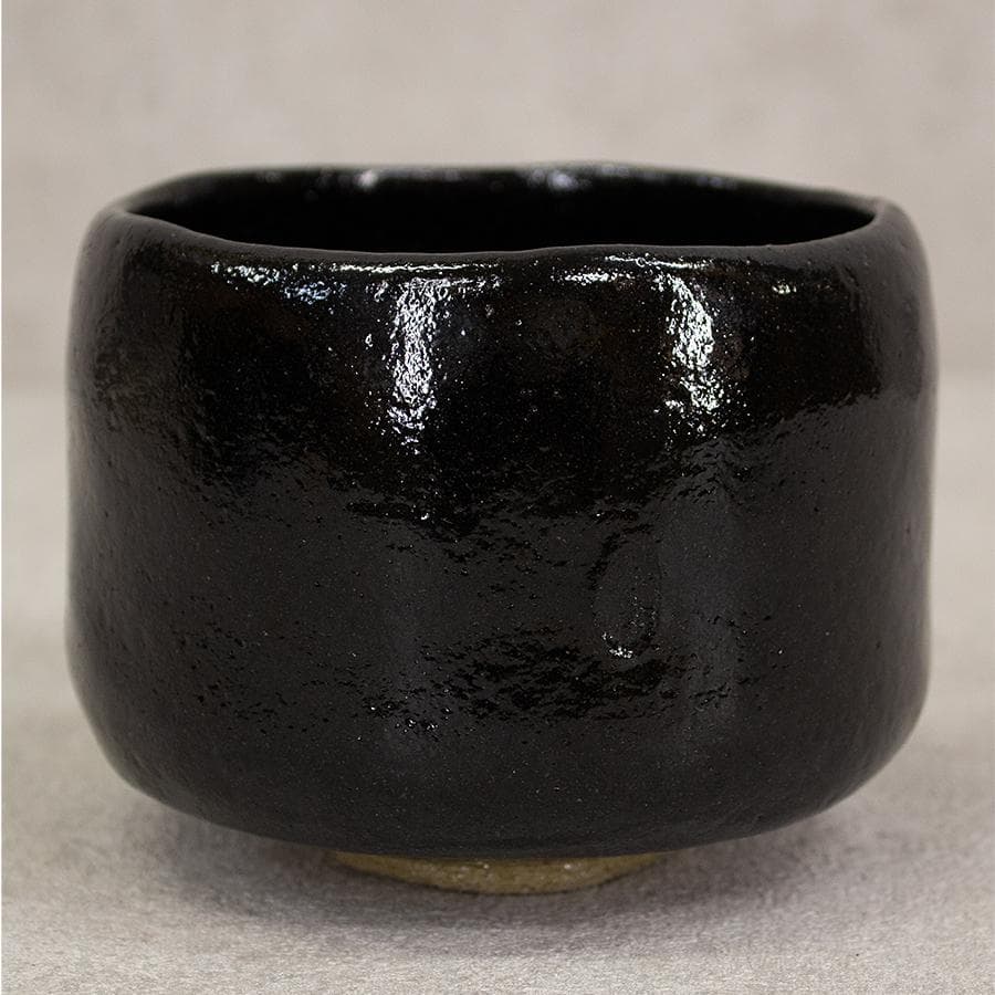 三代 佐々木昭楽 覚入写し 黒楽茶碗 共箱 共布 栞付 茶道具 抹茶茶碗